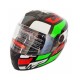 Helmet -Pl -M61, red, white, black, green, Full Face, model 5427