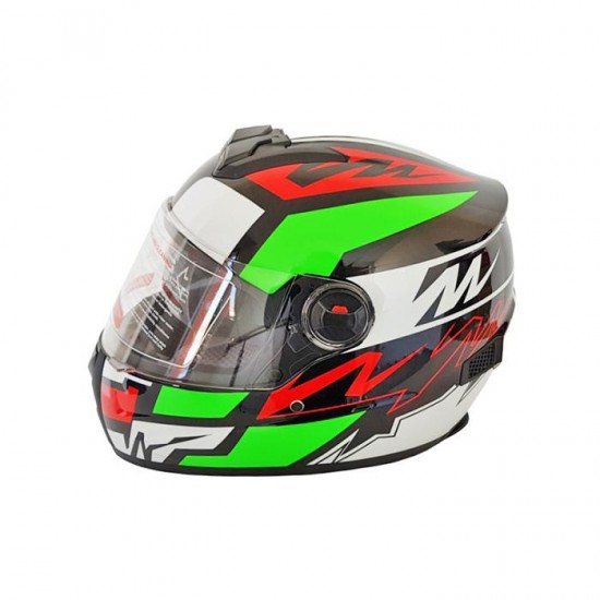 Helmet -Pl -M61, red, white, black, green, Full Face, model 5427