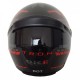 Helmet -qke- black, gray, red, full face, model TRON