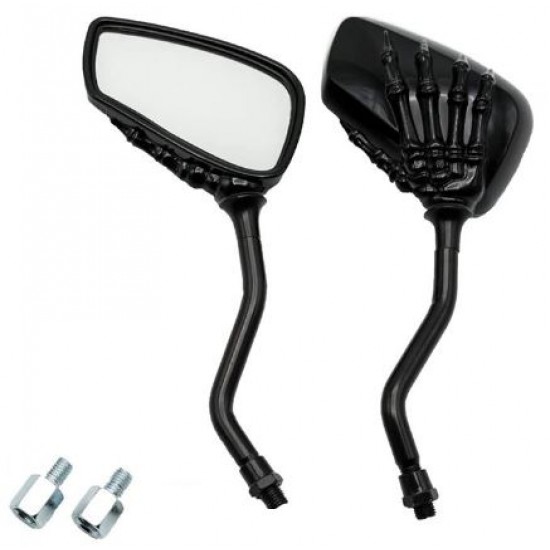 Mirrors Set -PL -M10x1.25 + M8x1.25 Thread - Right, Black, Code 5482