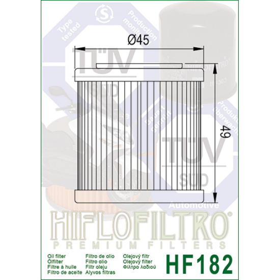 Oil filter -hiflo- HF182