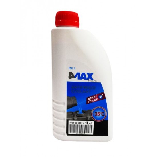 Antifreeze -4max- Ready for use 1L -35 ° C, contains monoethyl glycol, blue blue