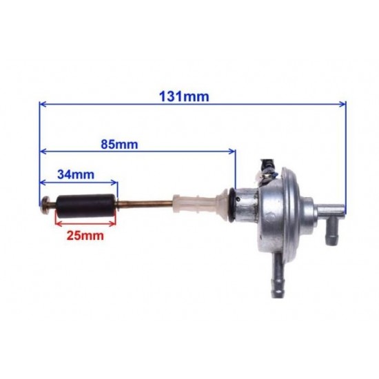 Fuel valve -WM- with level gauge APRILIA RS, DERBI SENDA GPR