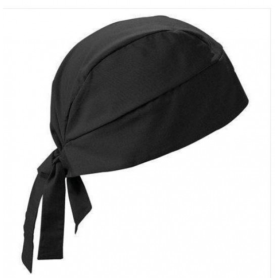 Bonnet -Bars- black rocker headscarf