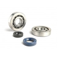 Bearing and oil seal set for crankshaft -BGM- Peugeot 50cc (Vertical-Mechanical Oil Pump)-Speedfight1 50 (AC/LC) (-2004), Speedfight 2 50 (AC/LC) (-2004), TKR, Trekker , Vivacity, buxy, elyseo, elystar
