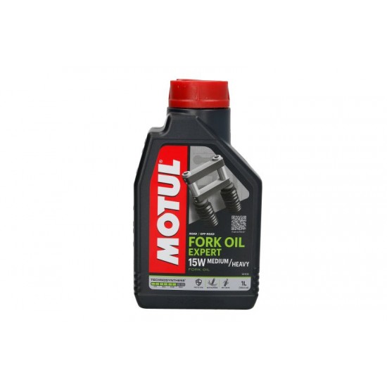 Oil -MOTUL- FORK OIL EXPERT 15W 1L semi-synthetic, for shock absorbers and forks