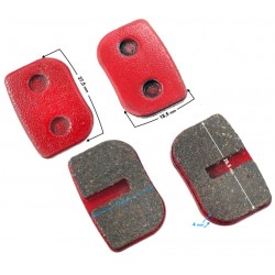 Brzdové destičky -MORETTI- 4ks, POCKET BIKE