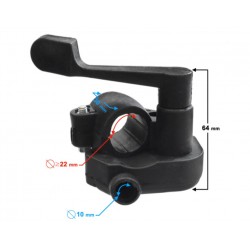 Konzola plynu -MORETTI- palec plynu pro ATV 50/70/110ccm. 10mm pouzdro