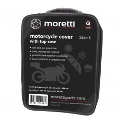 Plachta na skútr -MORETTI- na skútr s kufrem, velikost L, 246x127cm