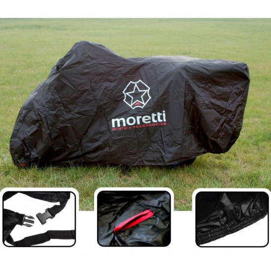 Scooter cover -MORETTI- for scooter with suitcase, size XL, 277x141cm