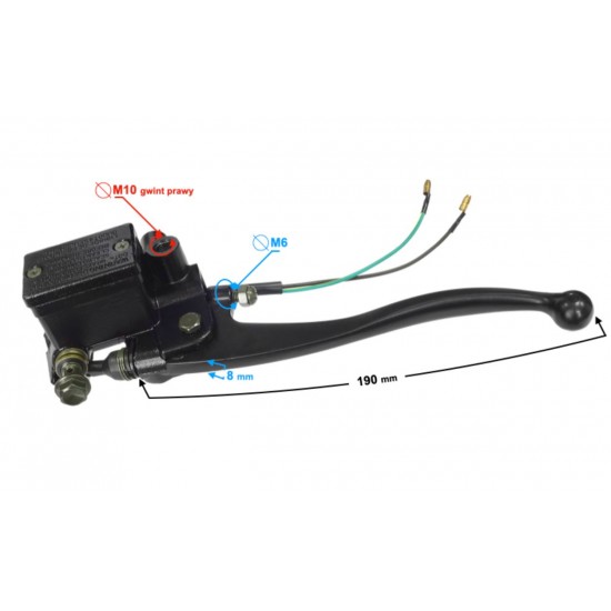 Brake pump -MORETTI- universal left, rear brake, code 5623