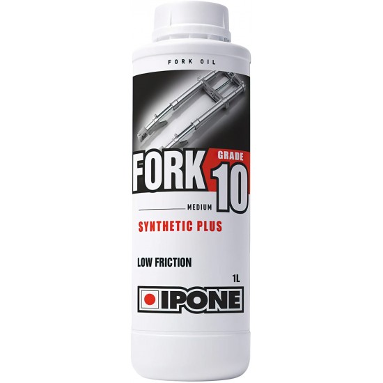 Oil -IPONE- FORK 10W, semi-synthetic, 1L, for shock absorbers and forks