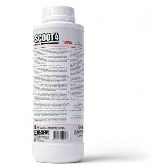 Oil -IPONE- SCOOT4 semi-synthetics 10w40 1L