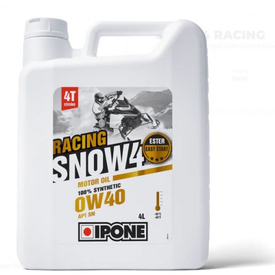 Oil -IPONE- SNOW RACING 4T 0W40 for snowmobiles 4L