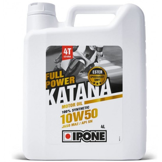 Oil -IPONE- FULL POWER KATANA full-synthetics 4T 10W50 4L