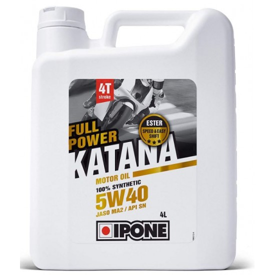 Oil -IPONE- FULL POWER KATANA full-synthetics 4T 5W40 4L