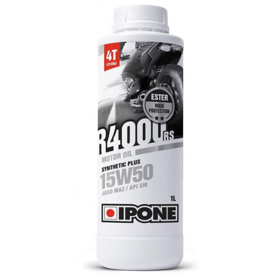 Oil -IPONE- R4000RS semi-synthetics 4T 15W50 1L