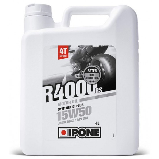 Oil -IPONE- R4000RS semi-synthetics 4T 15W50 4L