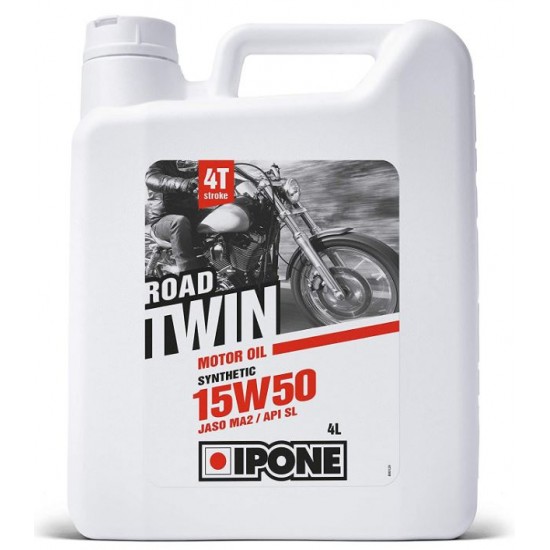 Oil -IPONE- ROAD TWIN semi-synthetics 4T 15W50 4L