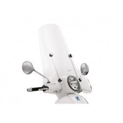 Čelní plexi -NOVASCOOT- vysoce transparentní chromové úchyty VESPA GT-GTS-125-300cc