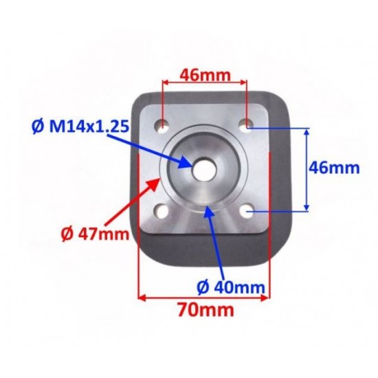 Hlava válců -EU- 70cc MORINI/Suzuki AC 2T