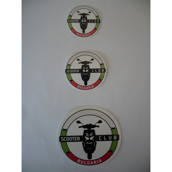 Sticker SCOOTER CLUB BULGARIA - 56mm