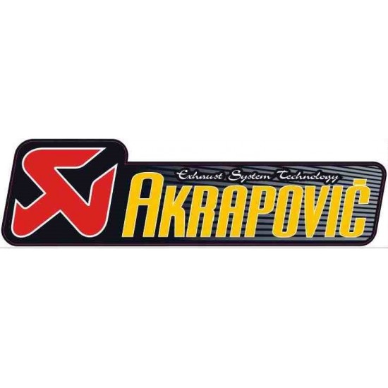 Стикер -PLUS2HP- Akrapovic, размер - 55x190mm