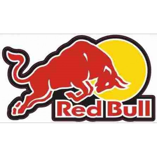 Sticker -PLUS2HP- RedBull right, size - 70x120mm