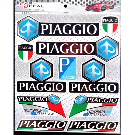 Stickers set -CD- 240x190mm PIAGGIO 1