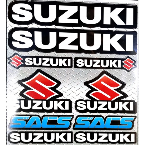 Sada nálepek -CD- 240x190mm SUZUKI 1